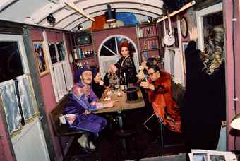 Munich Kammerspiele Backstage with Sebastian Brandes, Johanna Eiworth, Dennis Fell-Hernandez, Frangiskos Kakoulakis, and Johanna Kappauf at Wer immer hofft stirbt singend