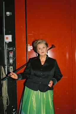Munich Kammerspiele Backstage with Traute Hoess at Wachse oder weiche