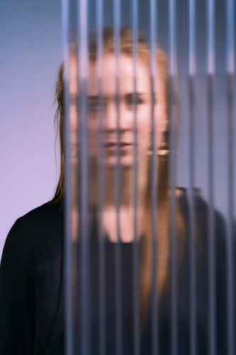 Portrait of Maryna Adamenko in the studio